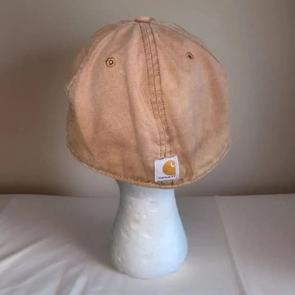 Vintage Carhartt Baseball Style Cap Hat Brown Beige  Y2K